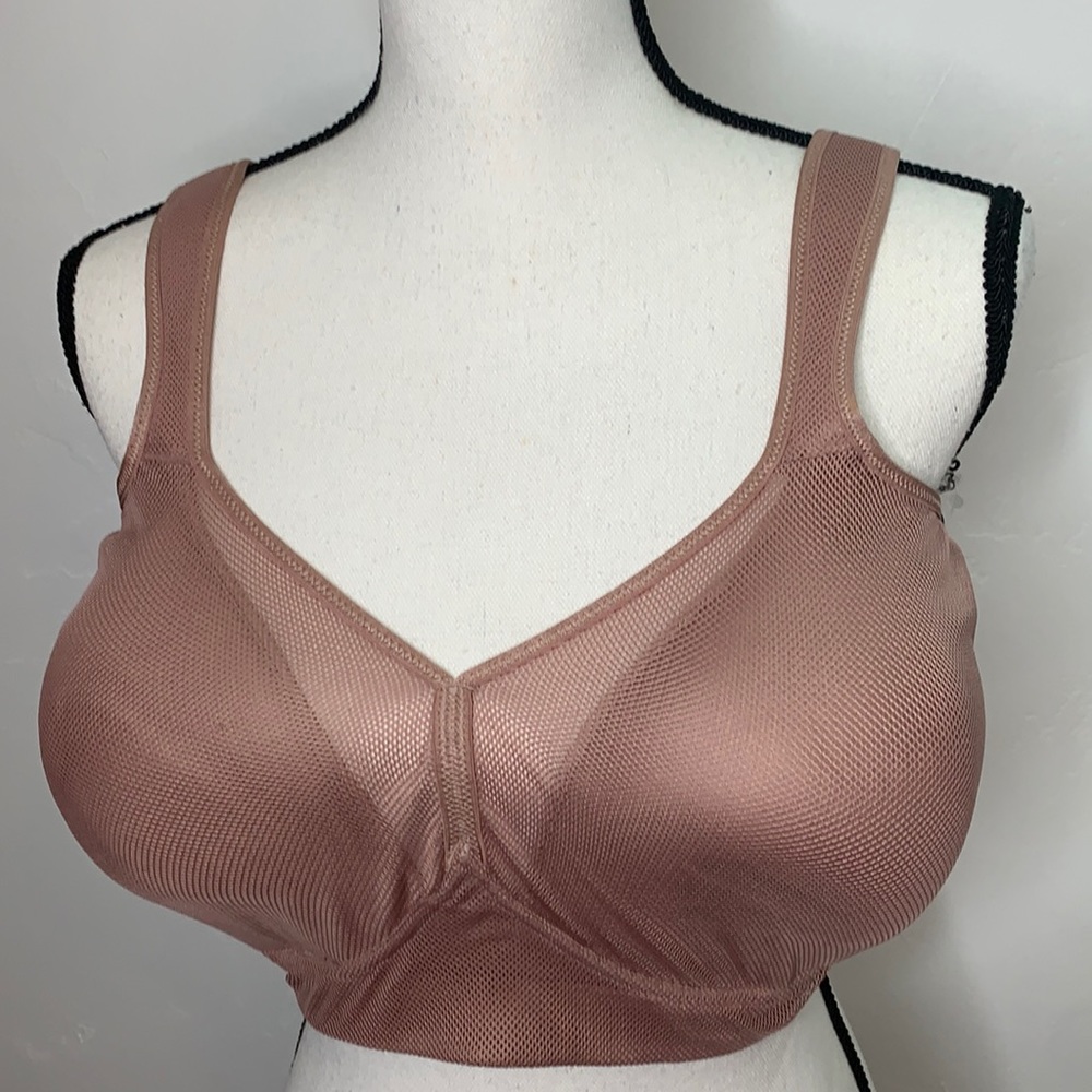 Paramour NWOT Tan Mesh Bra Sz 36H
